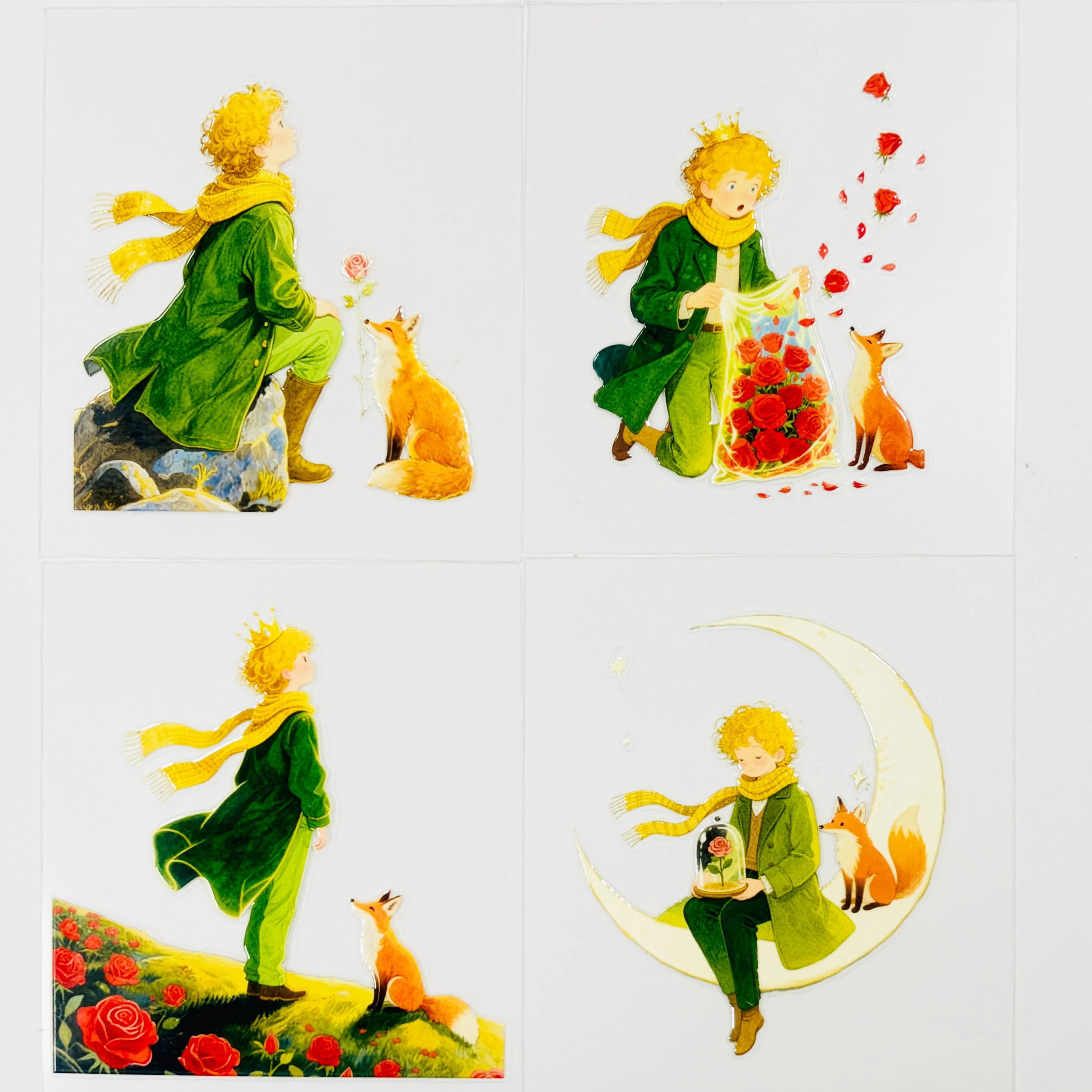 

11.18 14 Models, Sticker DIY PET Little Girl Model, Mobile Phone Back Card Collage