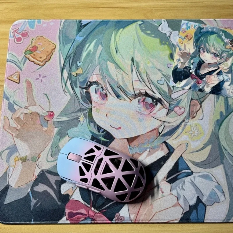 Коврик для киберспортивной мыши Ac + Mint Wave с грубой поверхностью, гладкий Fps, нижний клей 4 мм, улучшенное издание, профессиональный плеер