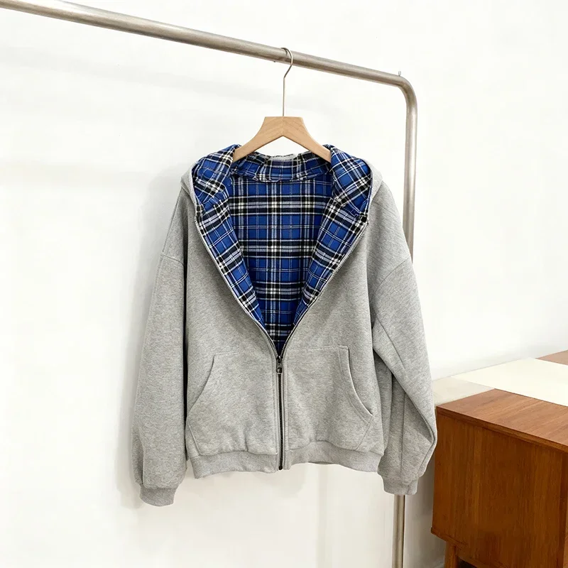 Y2K New Fashion Trend Sell Spot Zipper Hoodie Women Street Casual Loose Fleece… - Image 6