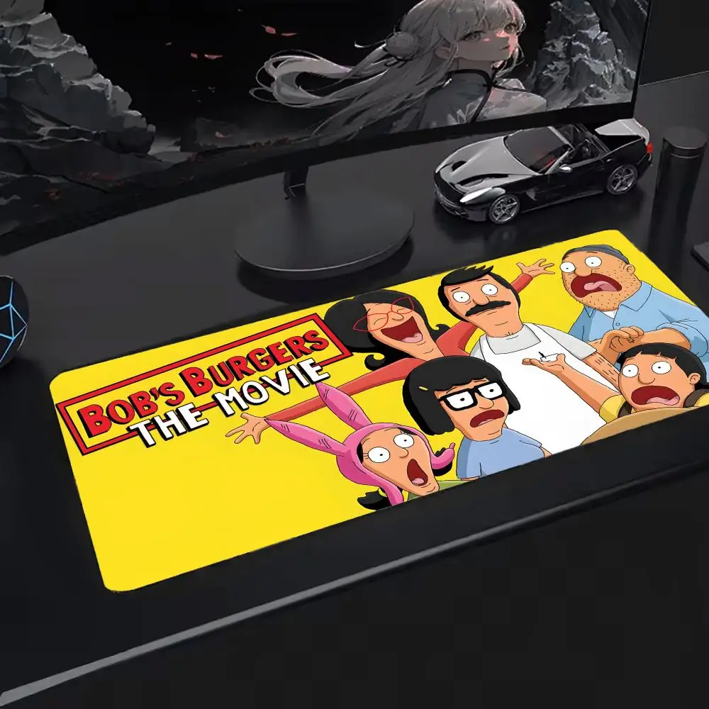 

Коврик для мыши Super B-Bobs B-Burgers Tapetes de Mesa Teclado, Borracha Kawai, Tapete de Mesa Antiderrapante, XXL90x40 см