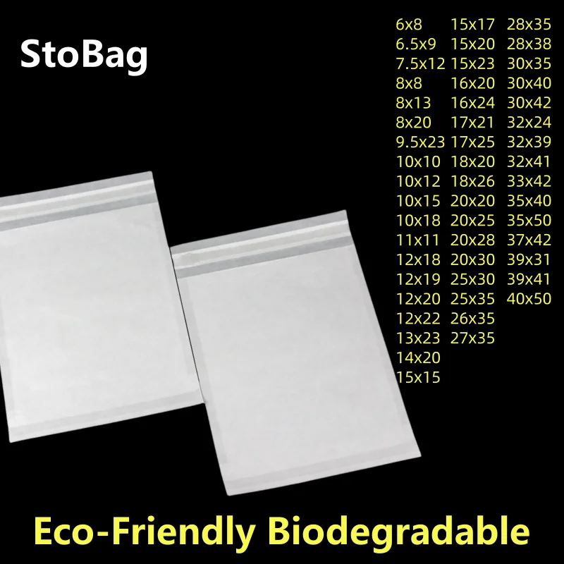 Bolsas de papel Glasin biodegradables ecológicas, bolsa semitransparente, sobres autoadhesivos, para cables de datos, ropa, accesorios