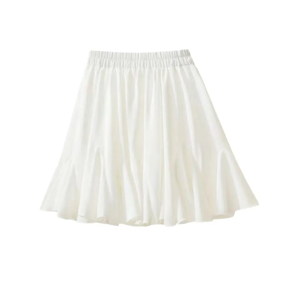 

Модные короткие юбки с рюшами, элегантные пушистые мини-юбки, плиссированные юбки трапециевидной формы с высокой талией для женщин