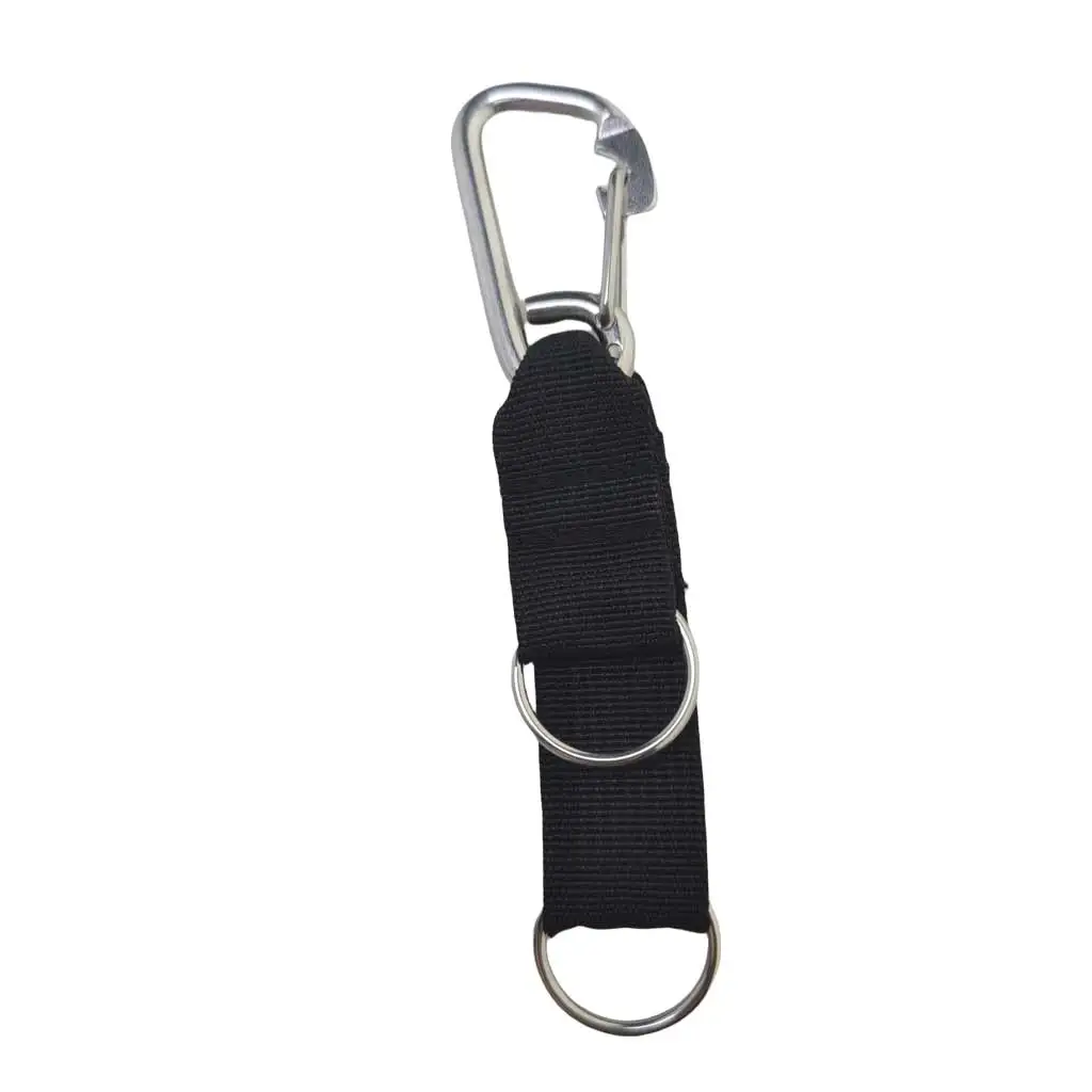 Scuba Diving Backplate Shoulder Strap With 316 SS O-Ring Snap Hook Diving Keeper Holder Lanyard Gear