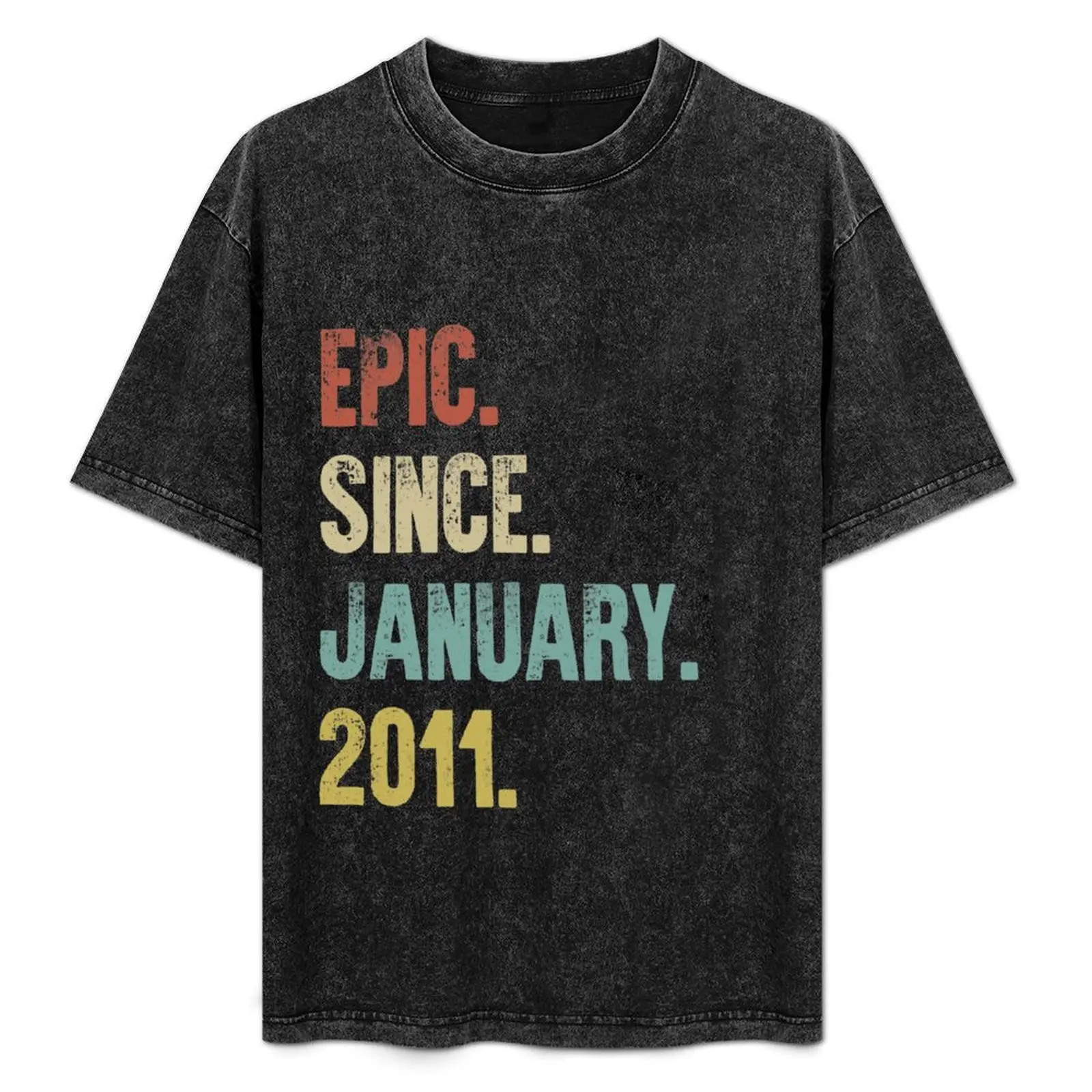 

Retro Vintage 10th Birthday Epic Since January 2011 T-Shirt cheap stuff summer clothes vintage clothes compression shirt men