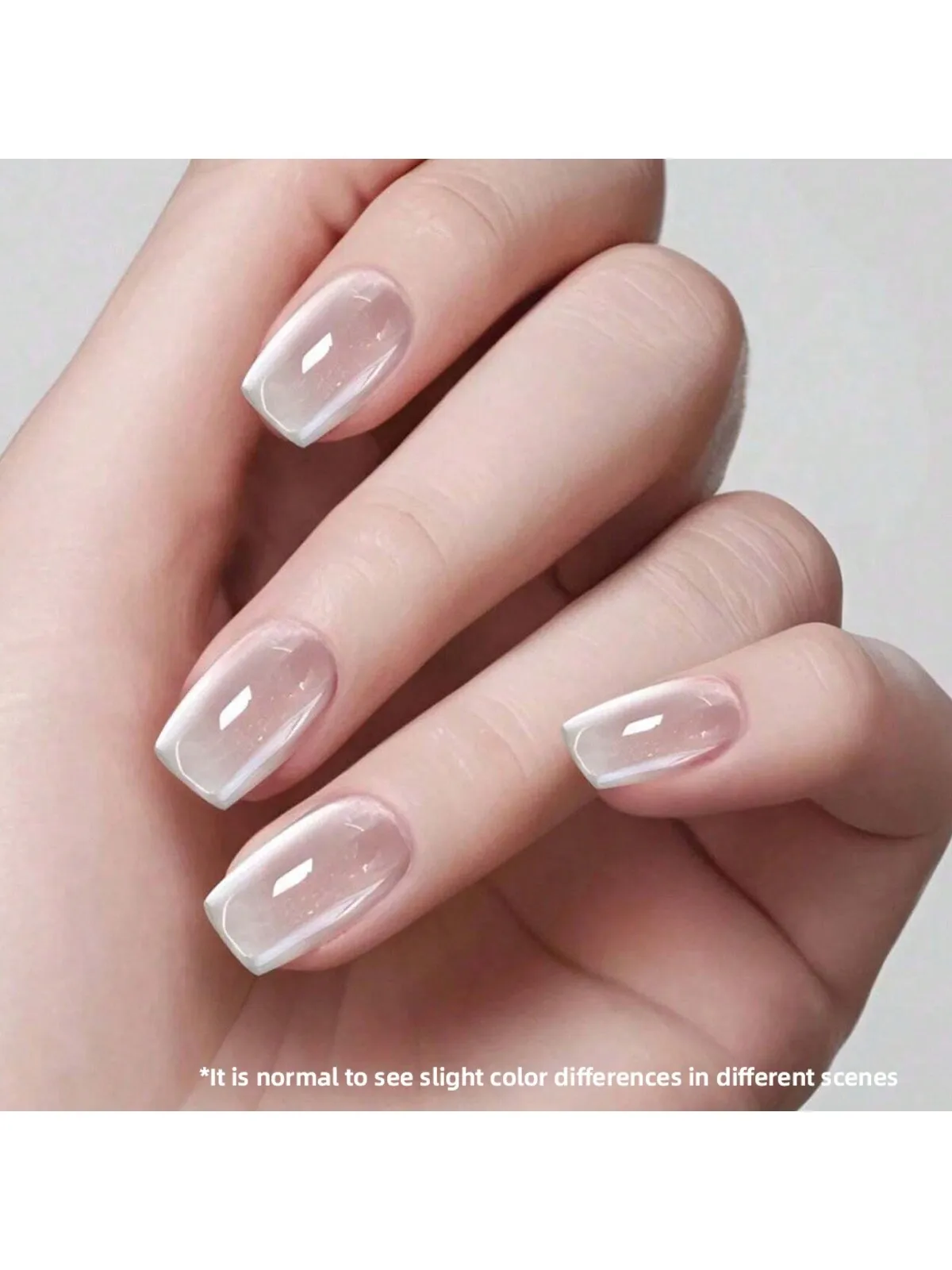 Hot selling boiled water cat's eye nail polish gel ice transparent flashing small light bulb crystal cat's eye gel nail glue