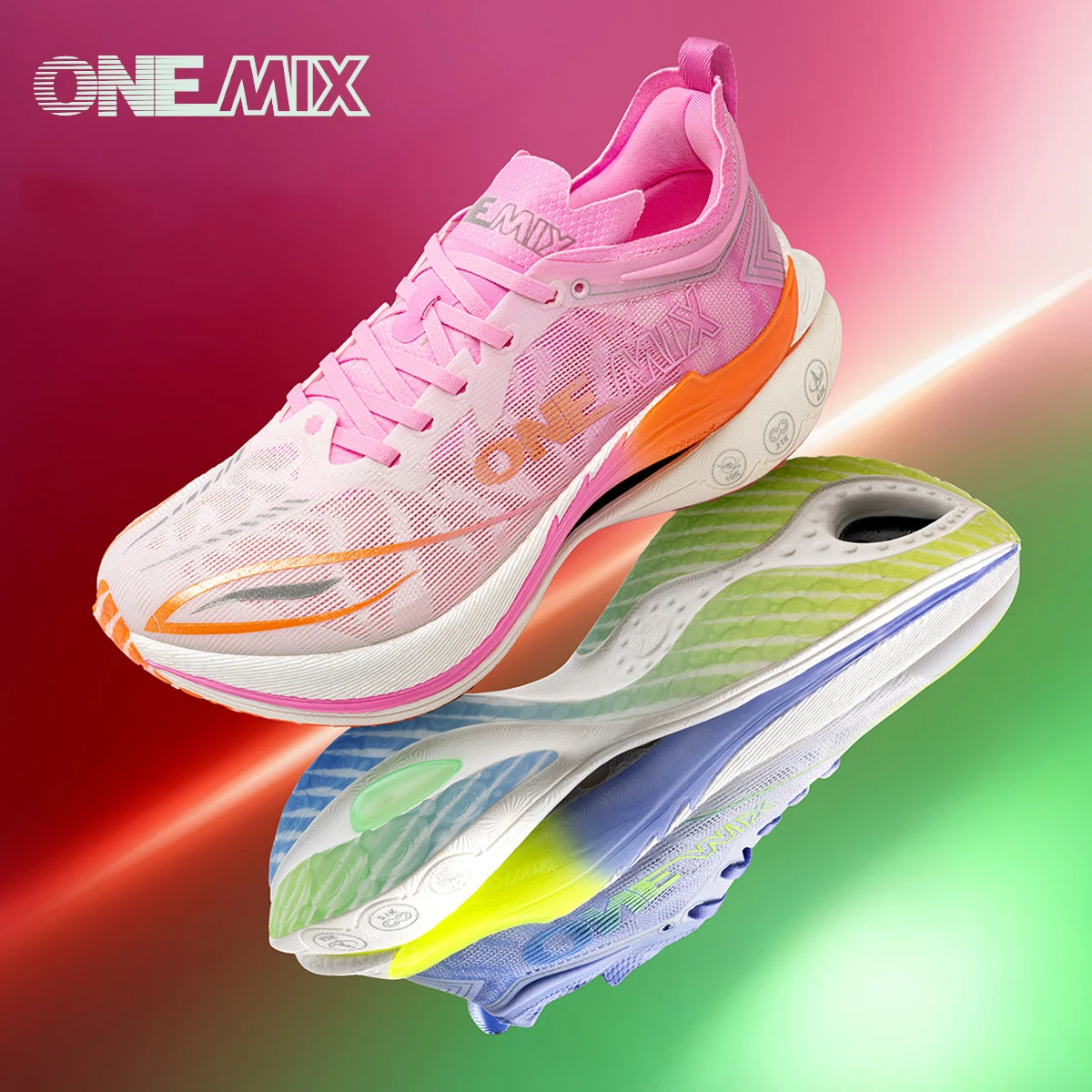 

ONEMIX Land Aircraft Racing Marathon Running Shoes Carbon Plate Men's Non-slip Wear-Resistant Outdoor Athletic Sport Sneakers