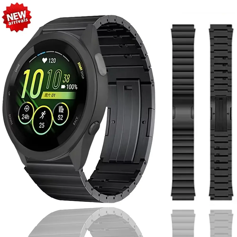 

22mm Titanium Metal Strap for Garmin Forerunner 965 265 255 955 745 Stainless Steel Quick-release Band for Garmin Venu 3 2 Belt