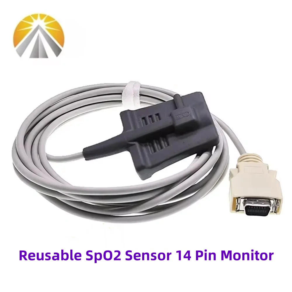 

14-контактный датчик SpO2 MA-SI-MO LNOP SCSI GE Dinamap Schiller Medtronic Lifepak Datascope Паспорт Монитор детских новорожденных для взрослых