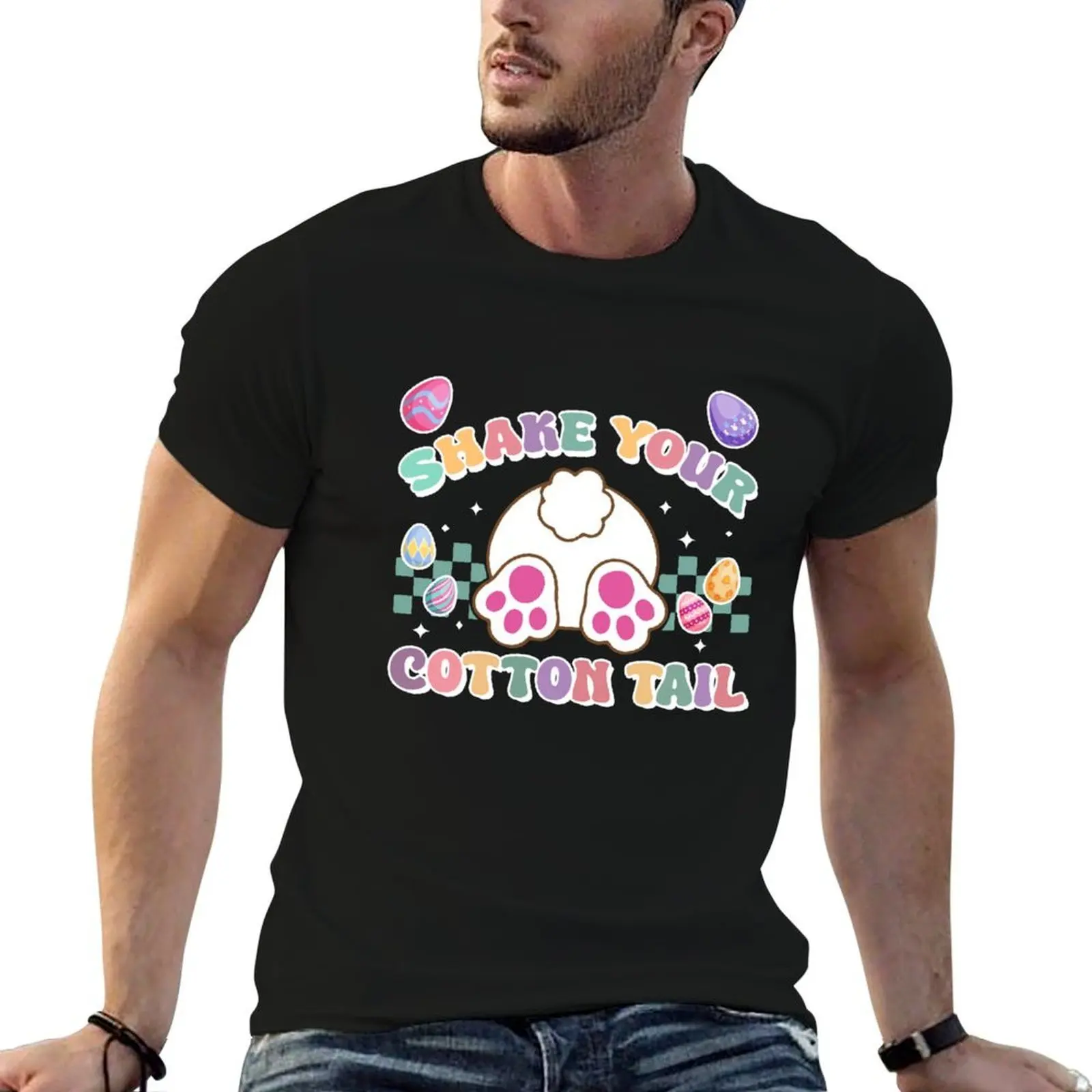 Shake Your Cotton Tail Shirt, Funny Easter Gift T-Shirt t shirts with prints man t shirt designer t shirt man plain T-shirt