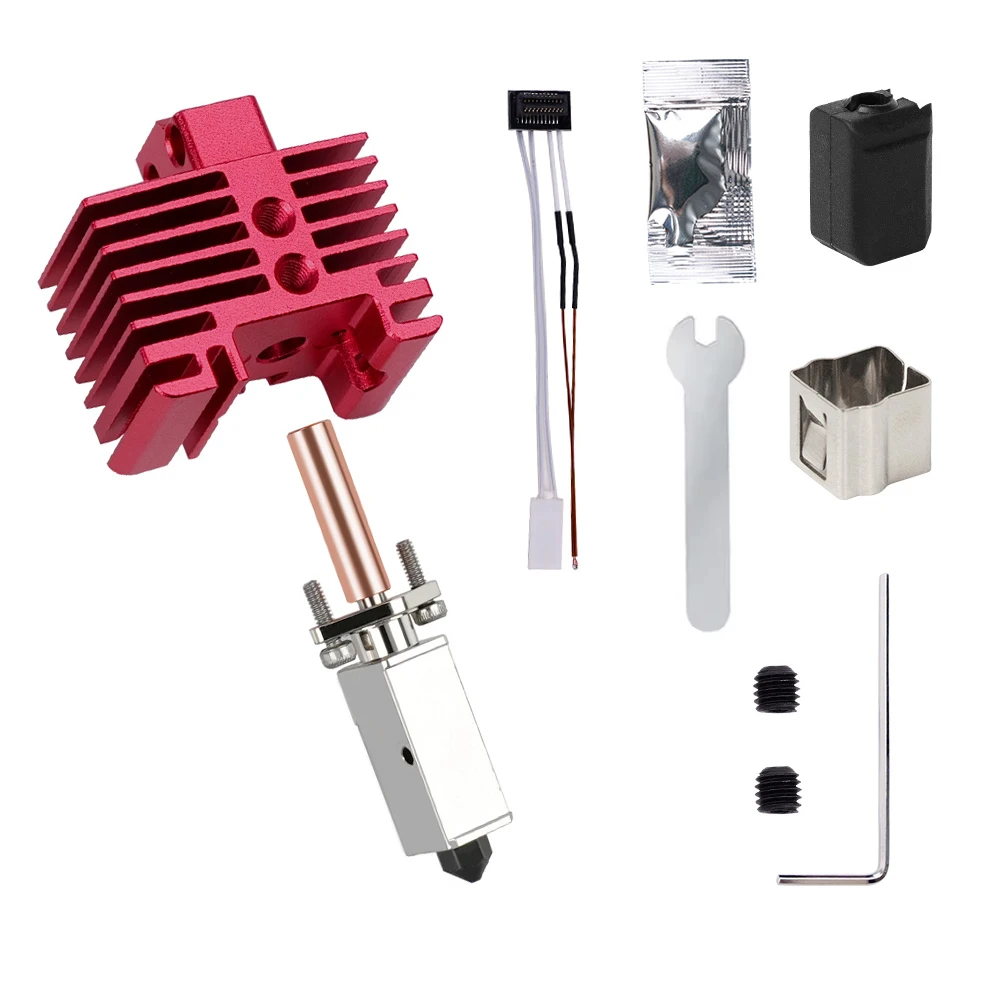 Für Bambu Lab Hotend Upgrade TZ 2.0 Version Gehärtete Düse Bambulab Bi Metal Fit Bambulabs X1 X1C P1P P1S Hotend P1P Thermistor