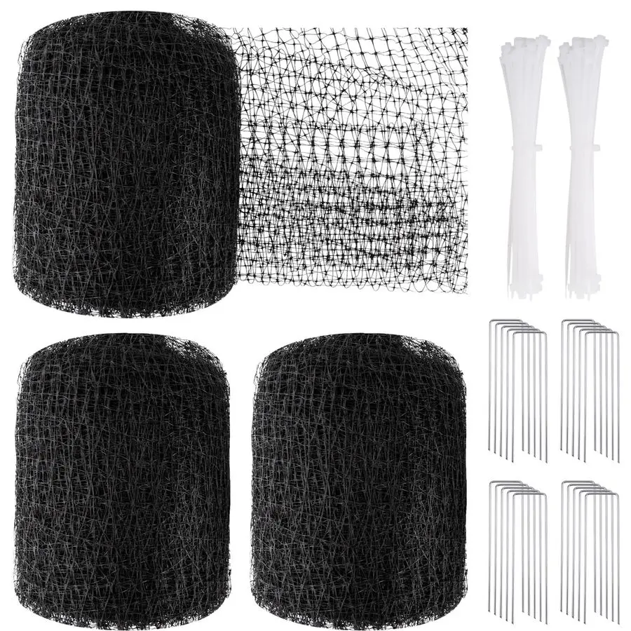 

Netting 5 x 100 FT Heavy Duty Garden Netting Deer Fence Netting Pest Barrier for Protect Fruit Trees, Plants and Vegetables Agai