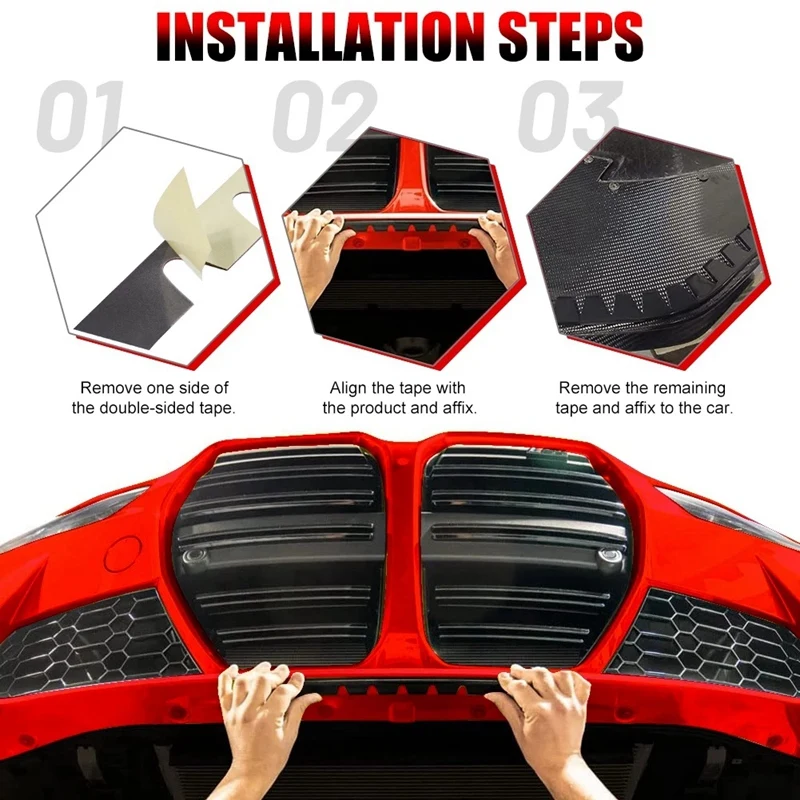 1 Set PVC Car Bumper Scrape Guard Kit Chassis Anti-Collision Scratch Strip For Lowered Car