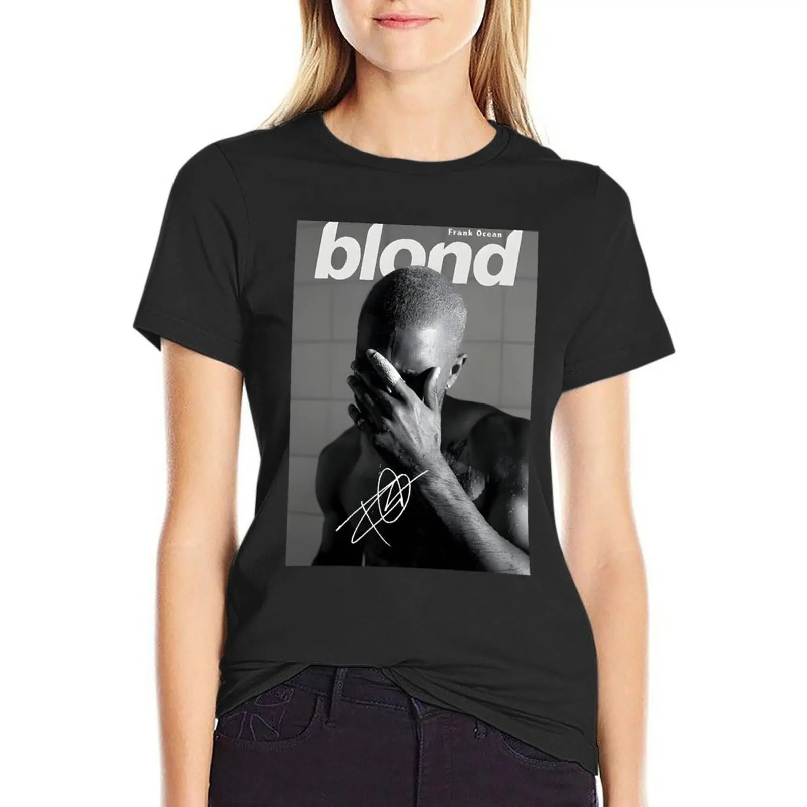 Ablum Blonde T-Shirt lady clothes vintage clothes fashion woman blouse 2024