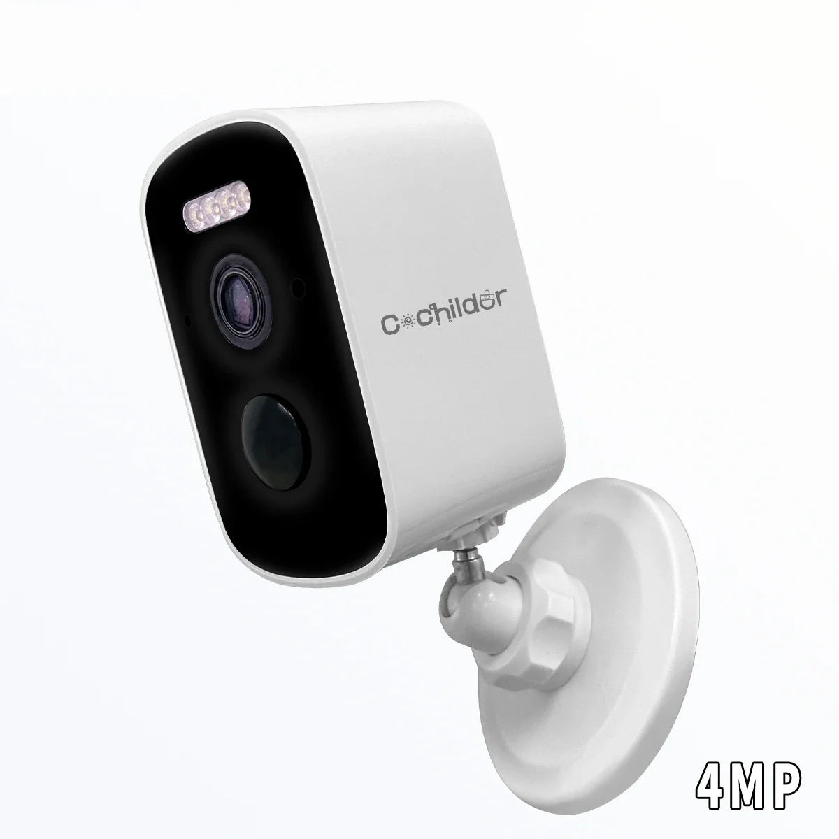 Monitor de bebé, cámara de deporte al aire libre de 4MP, cámara de red remota inalámbrica para el hogar con visión nocturna infrarroja