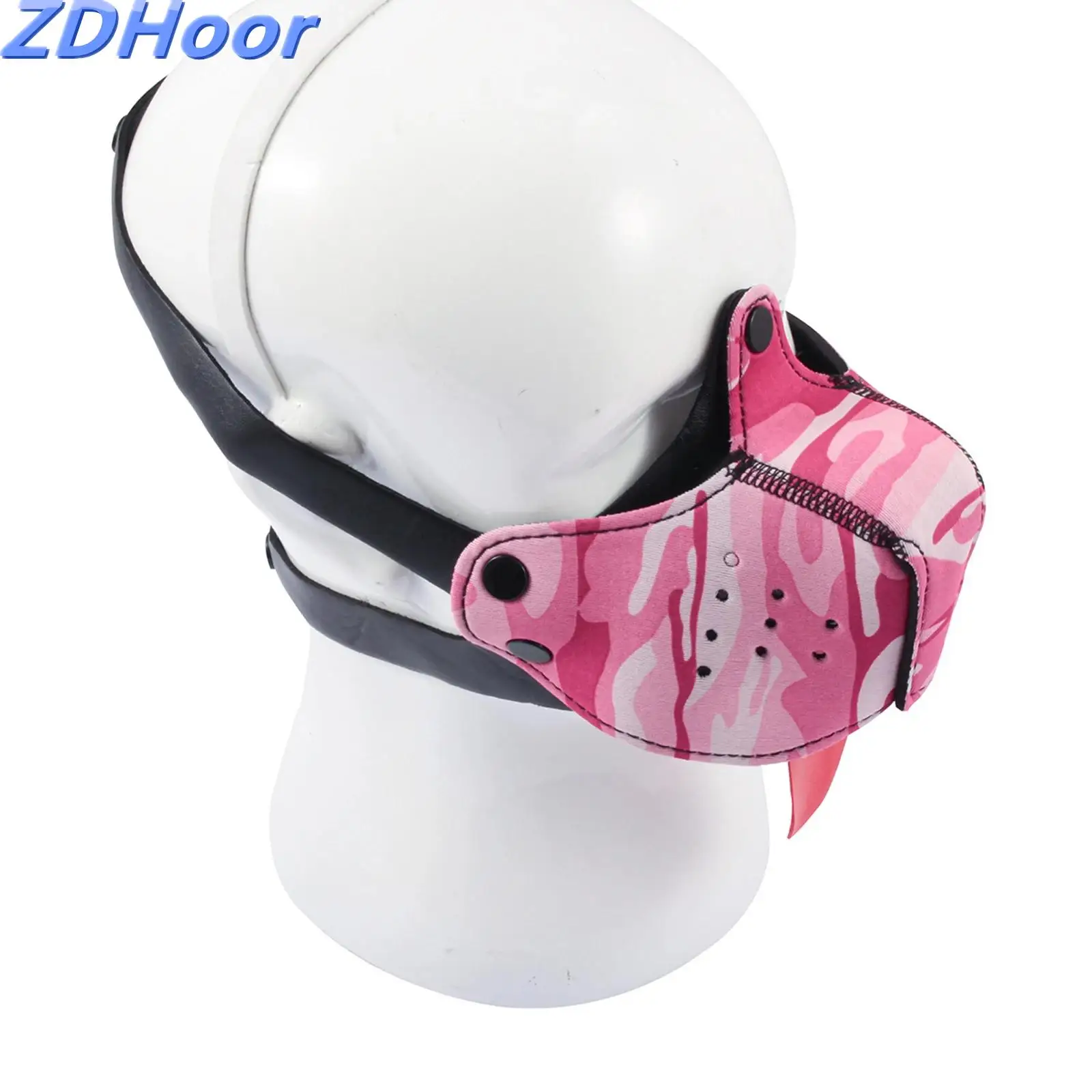 

Adults Tongue-Out Dog Mask Cosplay Fun Prop for Couple Lovers Role-Playing Passion Light Bed Interact Cosplay Game