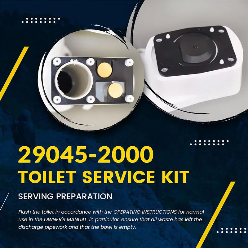 Replacement for Jabsco 29045-2000 Marine Manual Toilet Service Kit Fit for 29090-2 & 29120-2 Series Toilet (1998 to 2007)