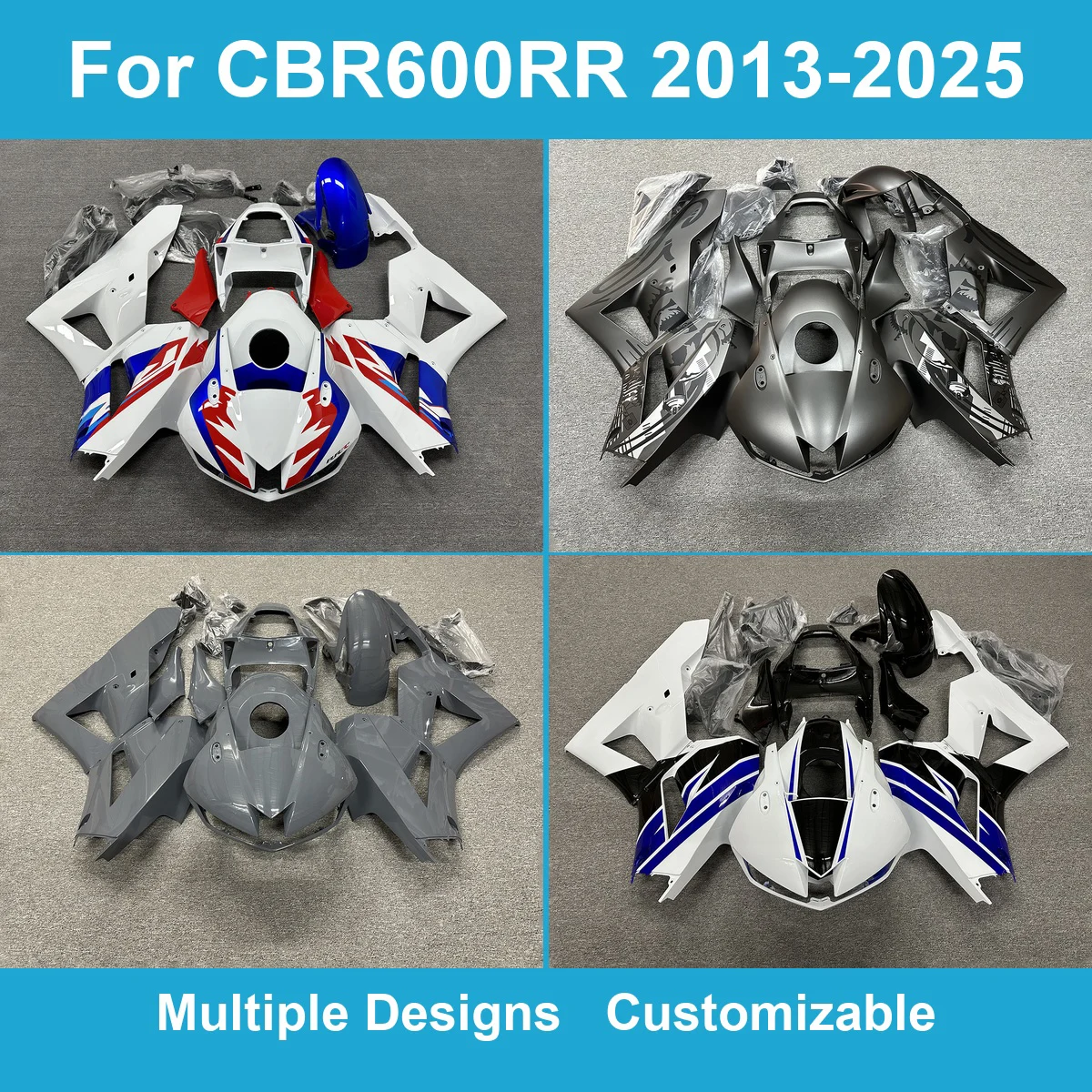 Complete Fairing Cowl Kit for CBR600RR 2013-2025 PC40 600cc Injection Moulded ABS Bodywork Panels Protection Spares Covers