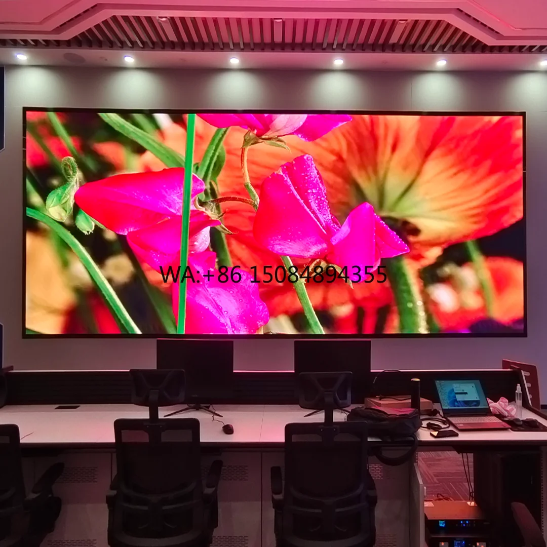 

4K HD P2.5mm Indoor LED Wall Panel Display High Brightness 500cd Full Color High Contrast 5000:1 3-Year Warranty 160 Viewing