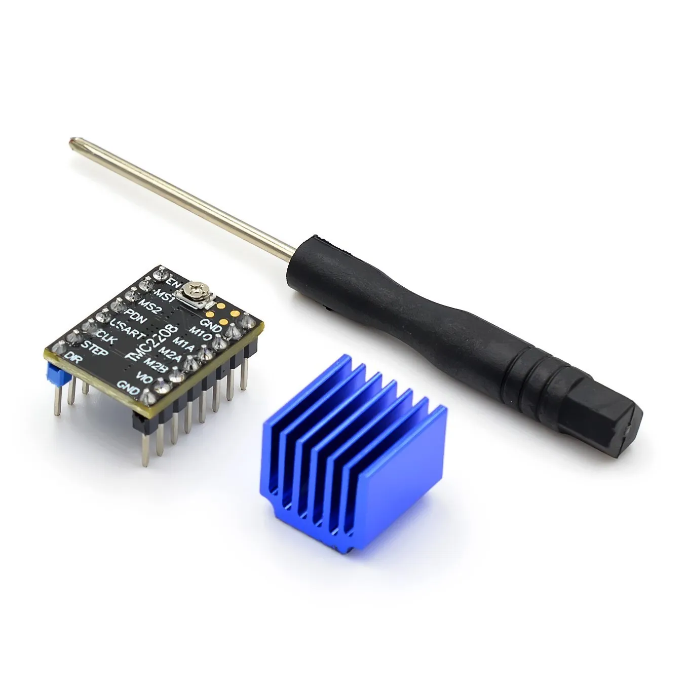 TMC2208 V2.0 Драйвер шагового двигателя Stepstick Драйвер отключения звука MKS Детали 3D-принтера SKR V1.3 Ramps 1.4 1.6 Плата управления TMC2208 V2.0 Драйвер шагового двигателя Stepstick Драйвер отключения звука MKS Детали 3D-принтера SKR V1.3 Ramps 1.4 1.6 Плата управления