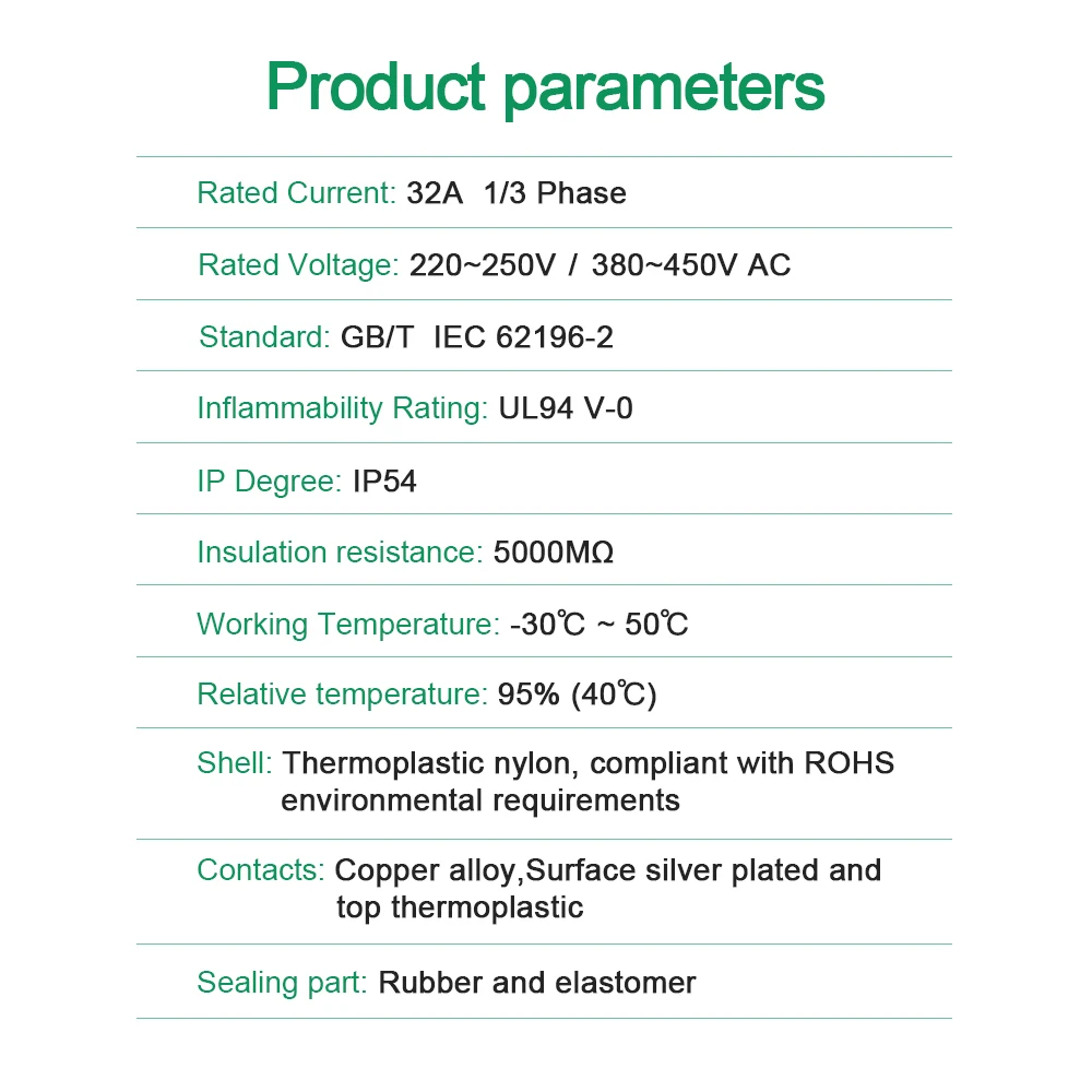 Chiefleed GBT to Type 2 EV 어댑터, IEC 62196 to GB 중국 표준 자동차 충전 컨버터 어댑터, CE 인증 통과 32A