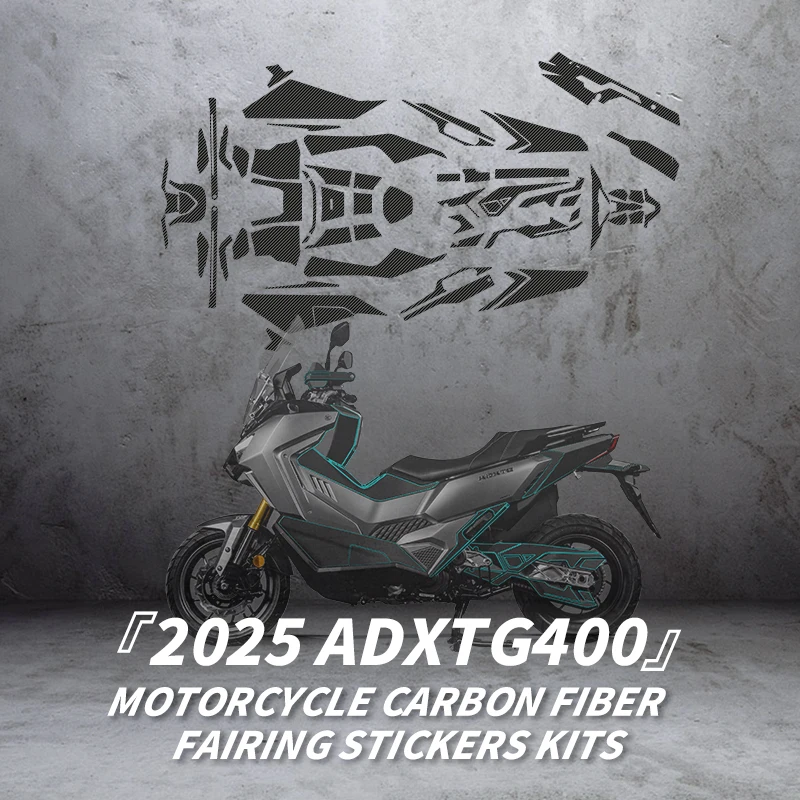 

Used For SYM ADX TG 400 2025 Carbon Fiber Protective Stickers Fairing Kits Motorcycle Plastic Decorative Accessories Refit
