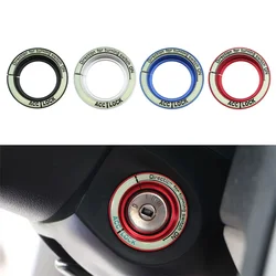 Car Ignition Key Ring for Ford Focus 2 3 MK2 MK3 2005-2015 Mondeo Kuga Escape Aluminum Alloy Interior Key Hole Sticker