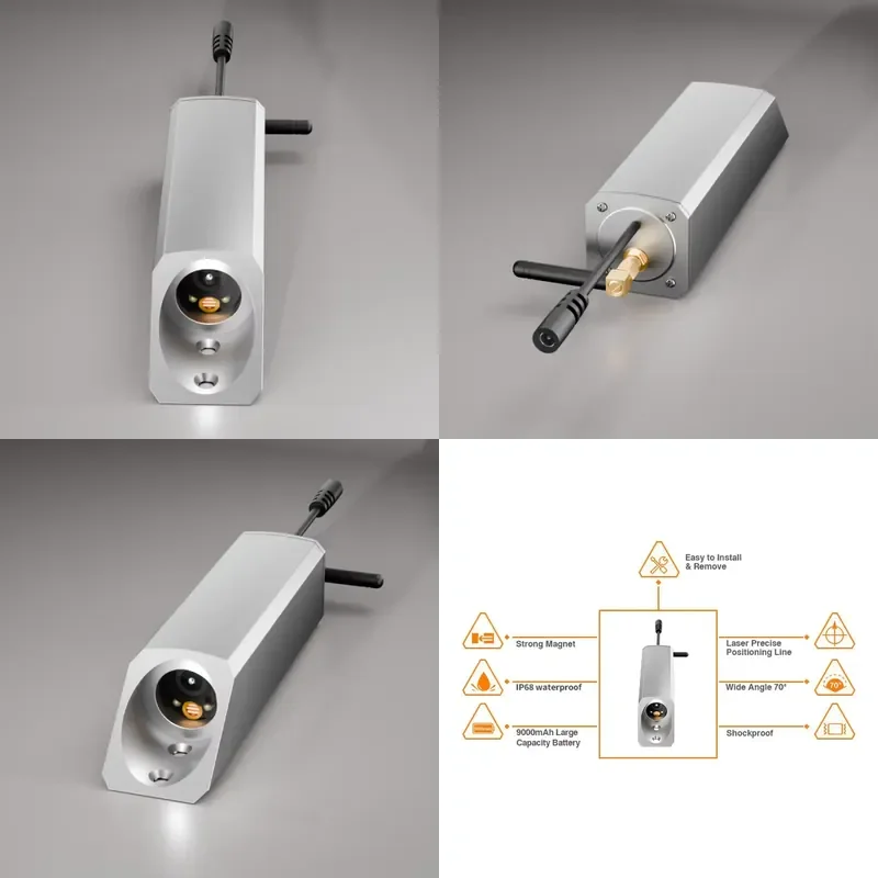 Wireless Forklift Camera 7-Inch Strong Magnet Easy Install Shockproof 1080P IP67 Metal Shell