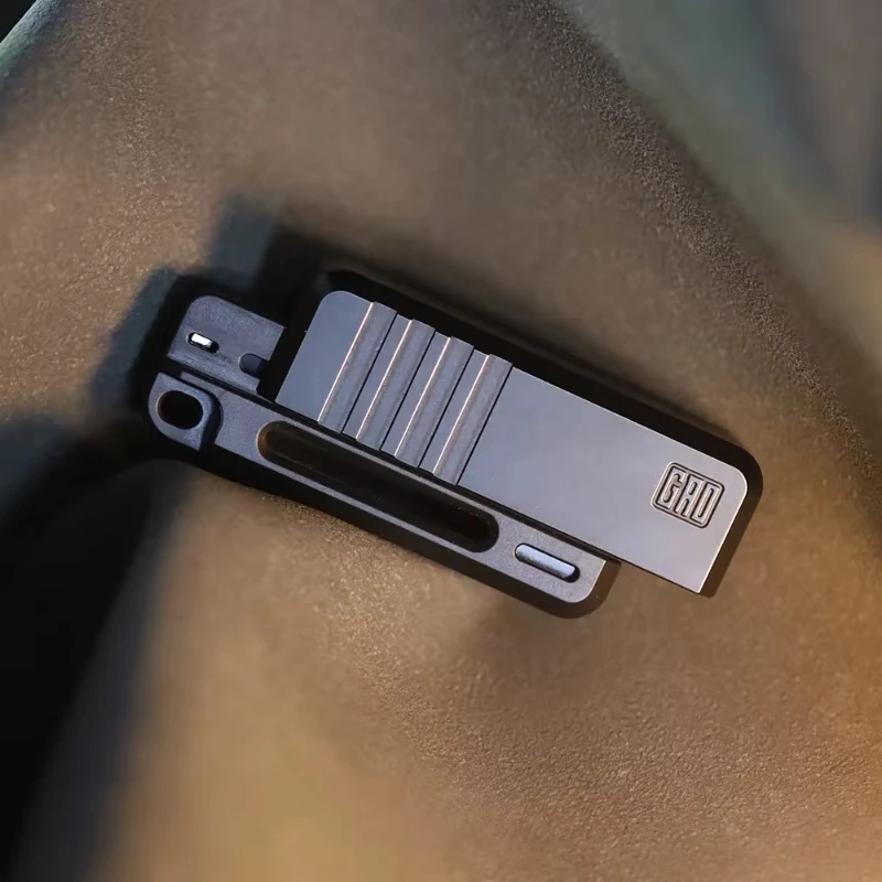 Rifle 5 Generation Mechanical Magnetic EDC Fingertip Metal Push Cards Decompression Desktop Toy Gift