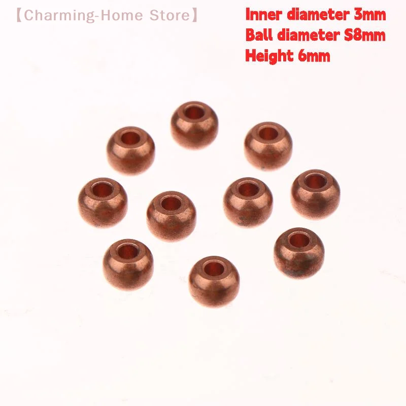 【M】10Pcs Spherical Bearing Inner Diameter 3mm Height 6mm Base Powder Metallurgic Oil Bushing High Precision Miniature Gear