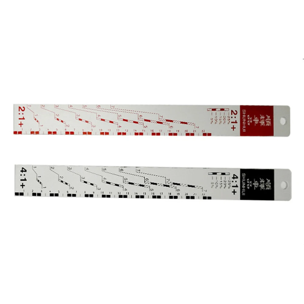 Paint Tool Ruler Kit Multifunctional Metal Standard Car Paint Ruler Accurate Measurements Ruler Paint Tool for Vehicle Painting