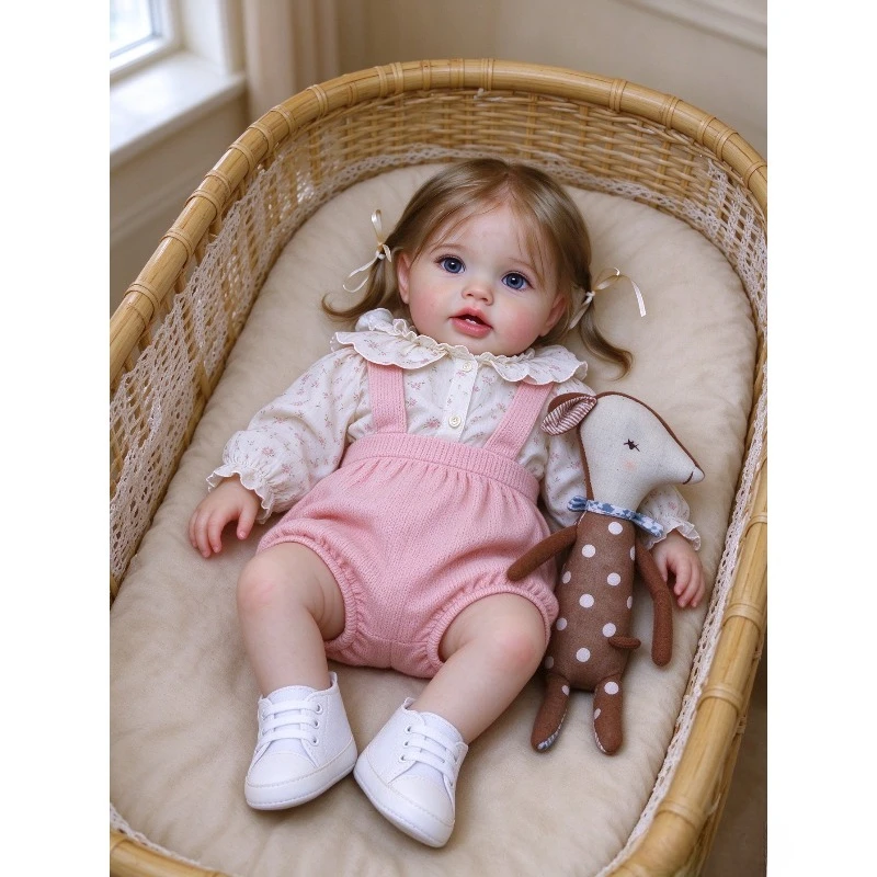 60CM Reborn Toddler Lifelike Lottie Princess High Quality Hand Paint Multiple Layers with Visible Veins for Gifts