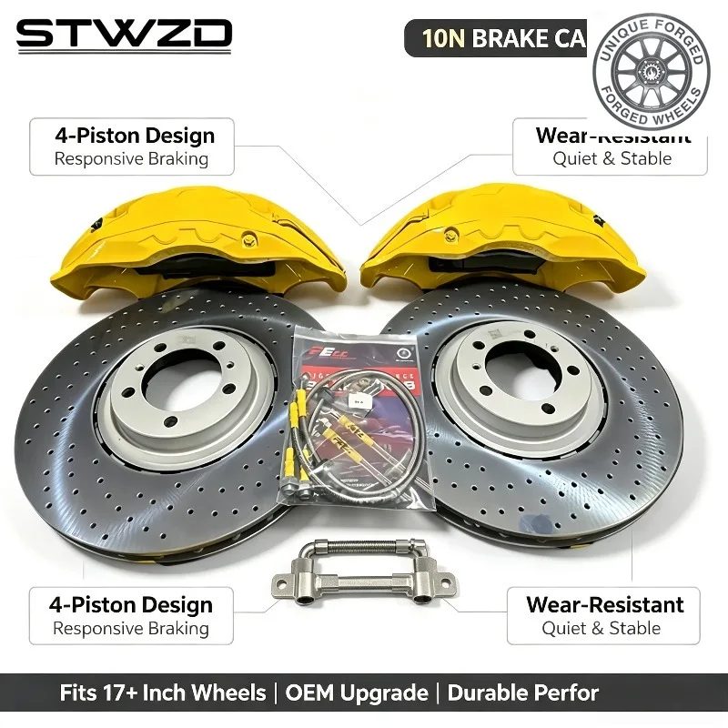 26 Style10N 10 Pot Forged Aluminum Big Brake Caliper Kit High Performance Racing Brake System 380 420mm Rotor Disc For LAND ROVE
