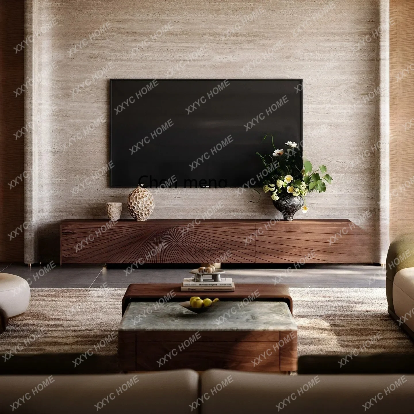 TV Cabinet Household Living Room Storage Locker Integrated Living Room TV Cabinet