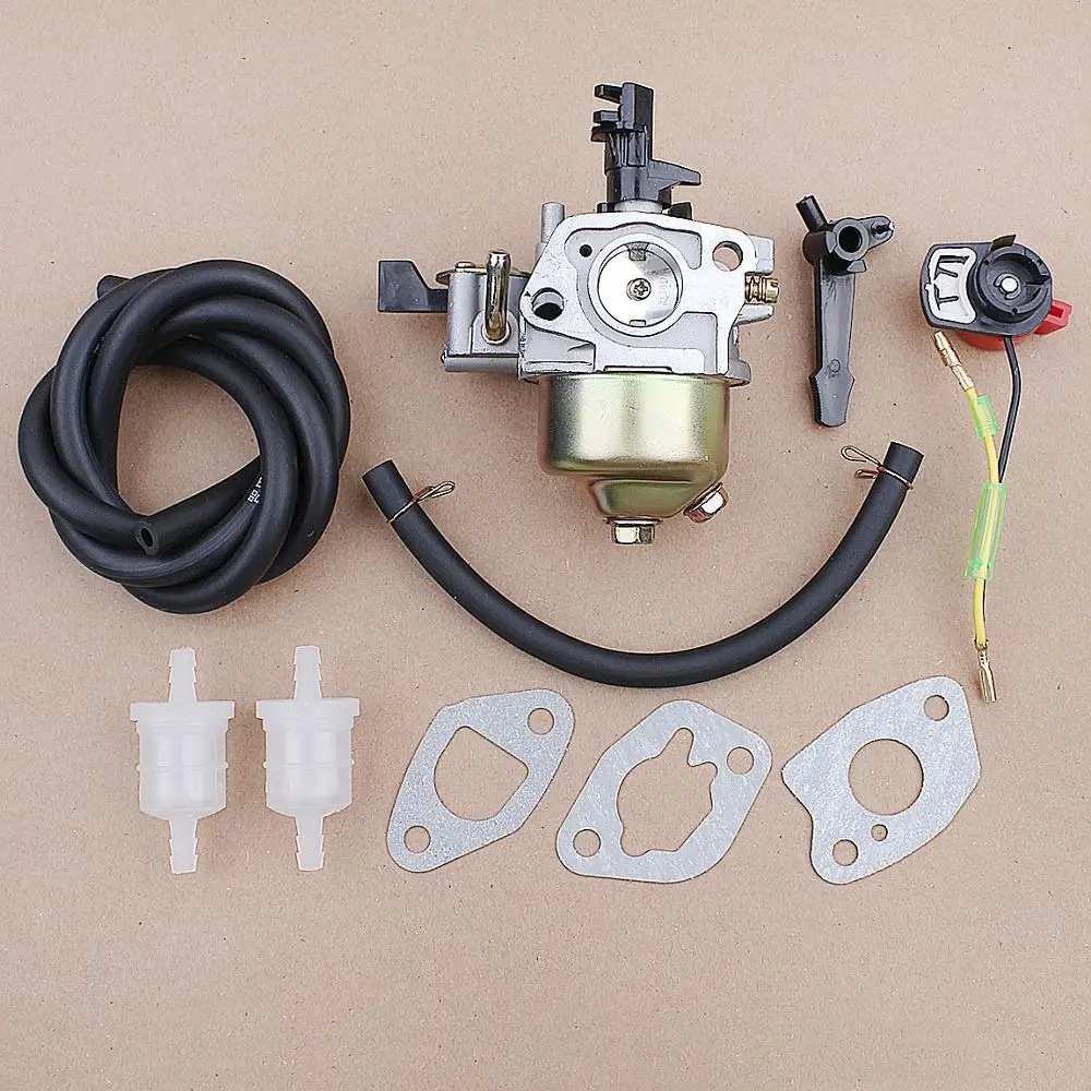 Carburetor Fuel Pipe & Gasket On-Off Switch Kit For Honda GX160 5.5HP GX200 6.5HP Generator Engine Motor Parts 16100-ZH8-W61