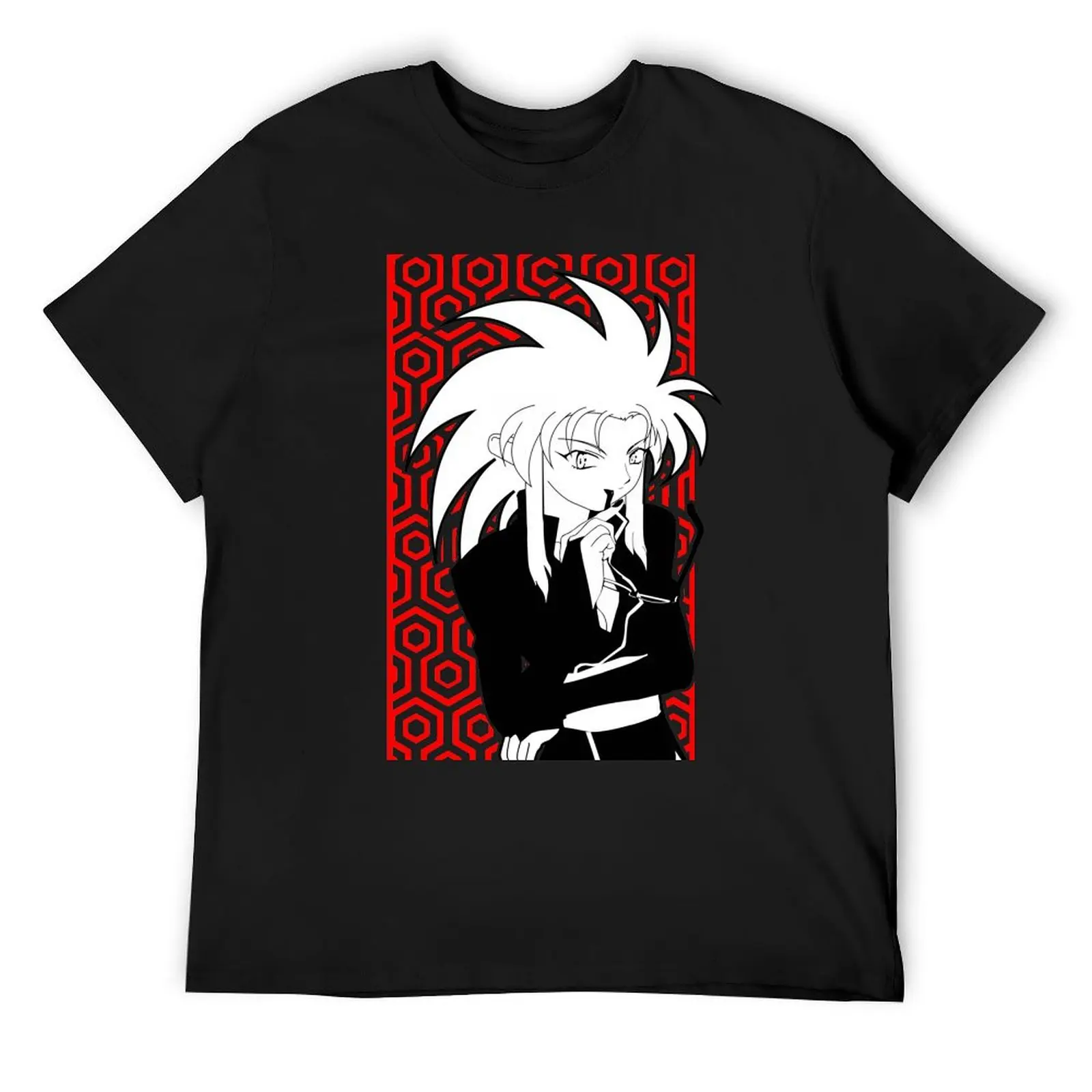

Ryōko Hakubi Tenchi! black T-Shirt blue archive basketball graphic tees anime stuff men tshirt