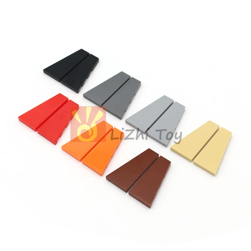 

20sets Wedge Plate Tile Modified 4x2 Right Left Compatible with 41770 41769 DIY Educational Building Blocks Technical Toys