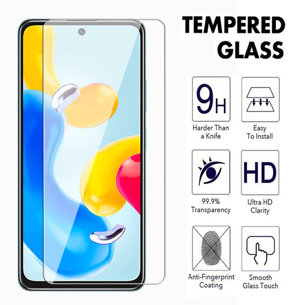 Full Cover Tempered Glass For xiaomi Redmi Note 11 Pro Plus Max 4G 5G Screen Protector For Redmi 11T 11SE 11E Lite glass Film 9H