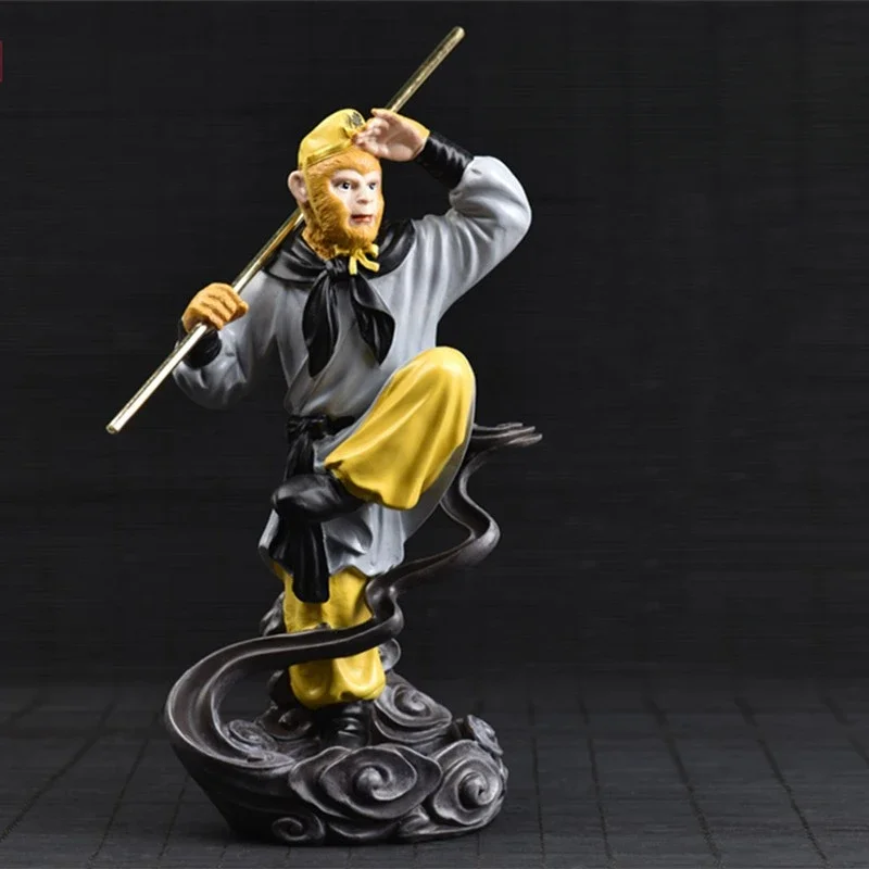 Sun Wukong Monkey King Horse Home Decoration Journey To The West Desktop Decoration Crafts Figurines Miniatures Home Decor