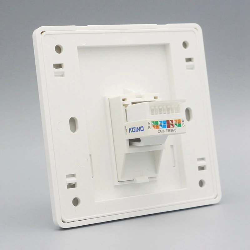 86 Type Network Ethernet LAN Gigabit RJ45 Cat6 Outlet Socket Keystone Faceplate-F(x)