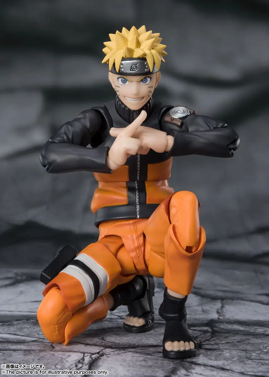 

14 см Наруто Узумаки SHF2.0 BANDAI Официальная аниме-фигурка ручной работы, модель для декора рабочего стола, украшение, подарок