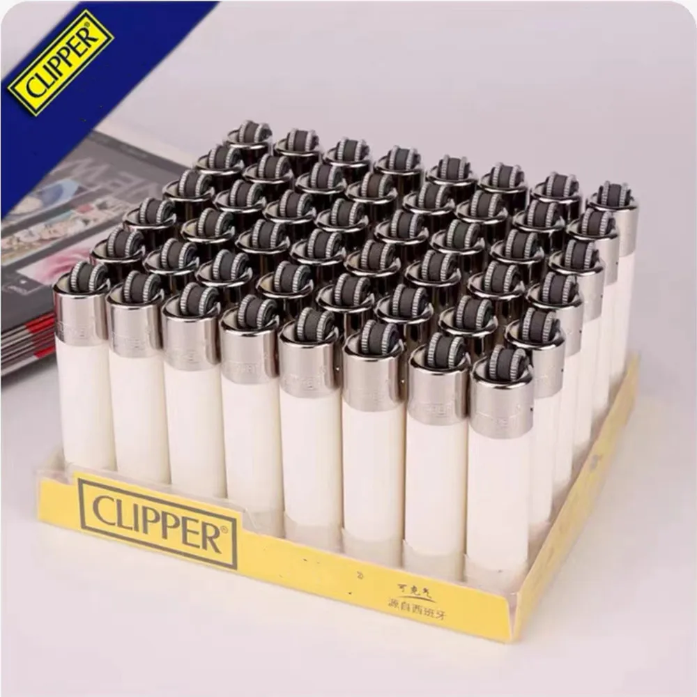 Clipper Metal Cigarette Lighter Replacement Inner Liner Solid Color Grinding Wheel Smoking Accessory Cool Gift