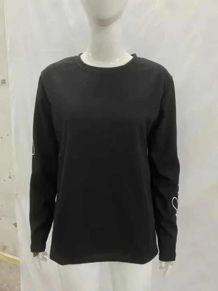 

Y2K Streetwear Aesthetics Harajuku Round Neck Pullover American Vintage Letter Print Gothic Fashion Loose Casual Women's T-shirt