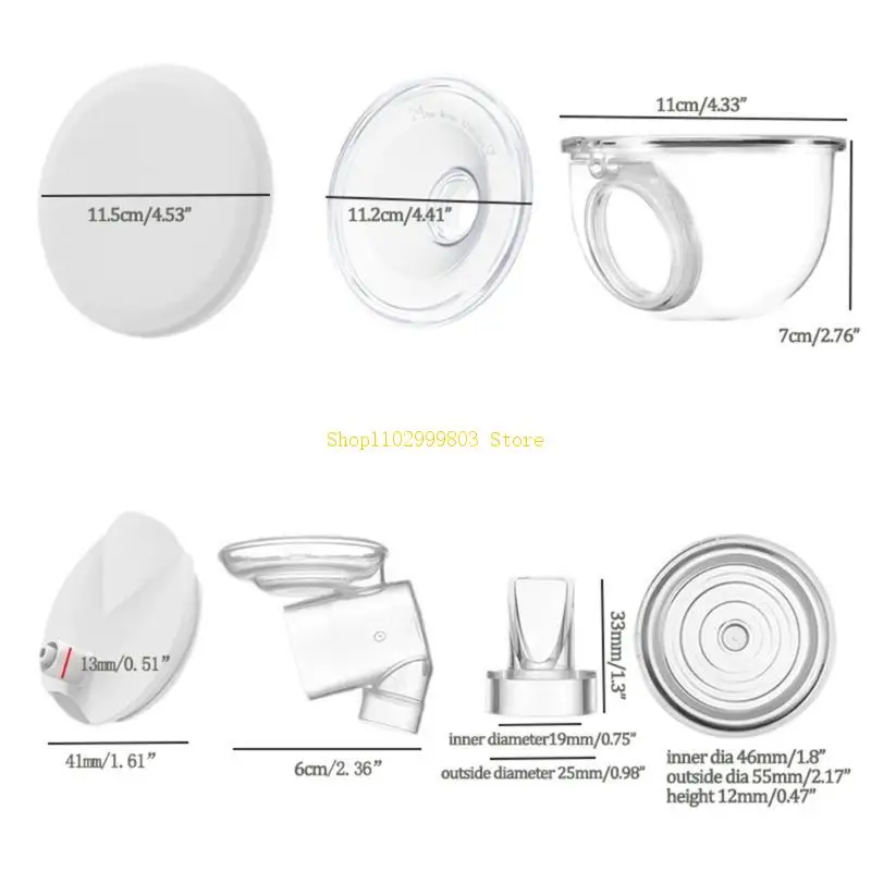 مضخة الثدي غطاء غبار غطاء شفة الحليب جمع كوب الجسم الحجاب الحاجز و بطة جبل صمامات مجموعة لمضخة الثدي S12 J0MF