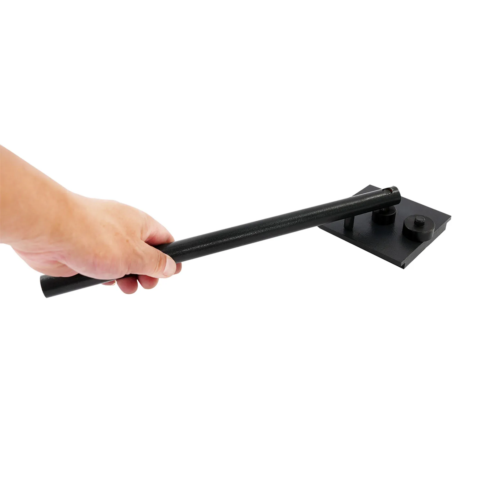 Manual Rebar Bender Hand Operated Reinforcing Steel Bar Bending Tool with 6 Sizes 45# Steel Dies, Detachable Long Handle Q235 Steel Construction Bar Bender for Construction Site DIY Workshop Garden Decoration