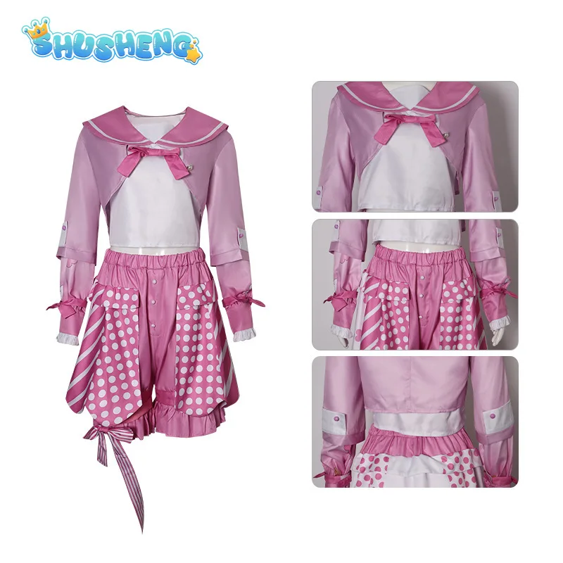 

Otori Emu Cosplay Project Sekai Colorful Stage Cosplay Costumes PJSK Emu Otori Dress Halloween Party Pink JK sailor suit new