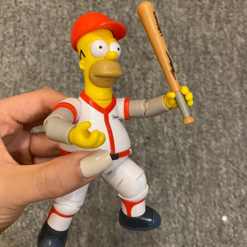 In Stock Simpsons Action Figure Doll Cartoon Collectible Figurine Model Desktop Ornament Anime Character Periphery Gift view 2