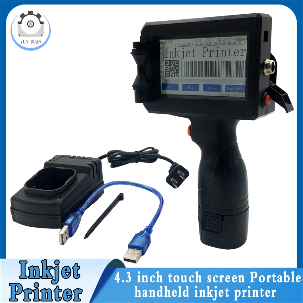 touch screen portatil inkjet impressora usb handheld inkjet maquina data qr code 127 tinta 43 01