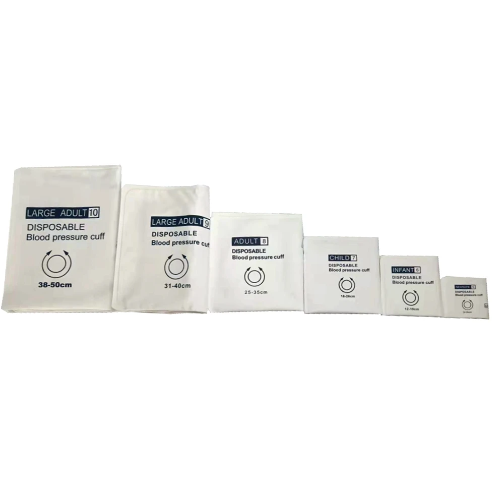 All Size Disposable Cuffs Non-woven Double Tube Nibp Wrist Blood Pressure Cuff for Min*dr*ay Mec1000 Patient Monitor