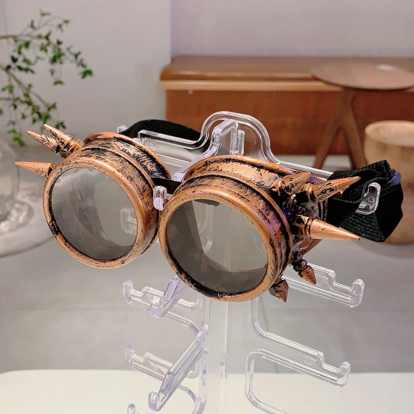 KAMMPT Retro-Punk-Stil, Dampfbrille für Kinder, Halloween-Dekoration, Party-Geschenke, Schattierungen, stilvolles Design, Cosplay, Kinder-Sonnenbrille