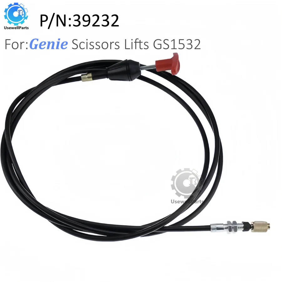 UsewellParts 39232 39232GT Emergency Lowing Cable Used For Genie Scissors Lifts GS1532 GS1930 GS2032 GS2046 GS3246